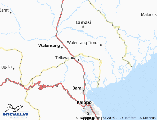 MICHELIN Telluwanua map - ViaMichelin