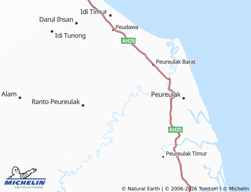 MICHELIN Seuneubok Johan map - ViaMichelin