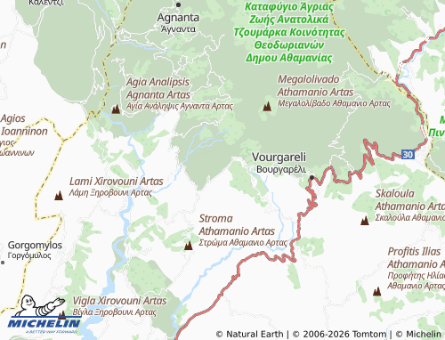 MICHELIN Kallithea map - ViaMichelin