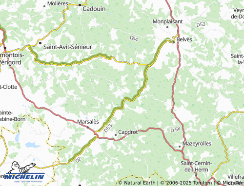 MICHELIN Saint-Marcory map - ViaMichelin