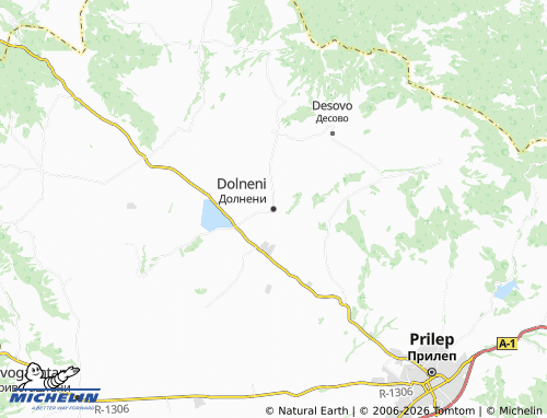Mapa MICHELIN Dolneni - ViaMichelin