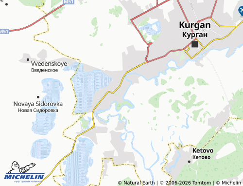 MICHELIN-Landkarte Poselok TETS - ViaMichelin