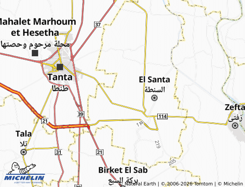 Mapa MICHELIN Meet al-Layt Baqloulah - ViaMichelin