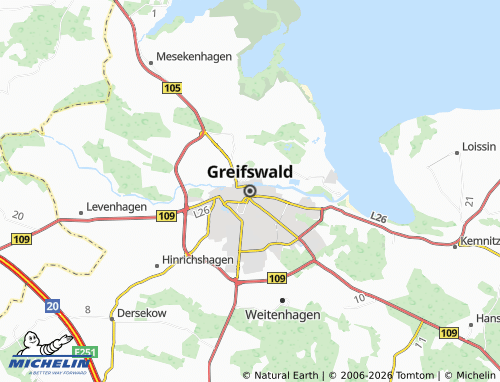 Carte MICHELIN Greifswald - ViaMichelin