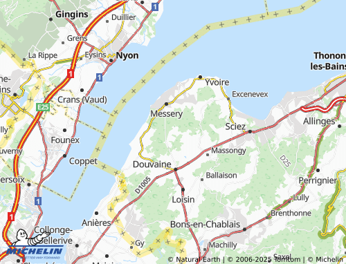 MICHELIN Conches map - ViaMichelin