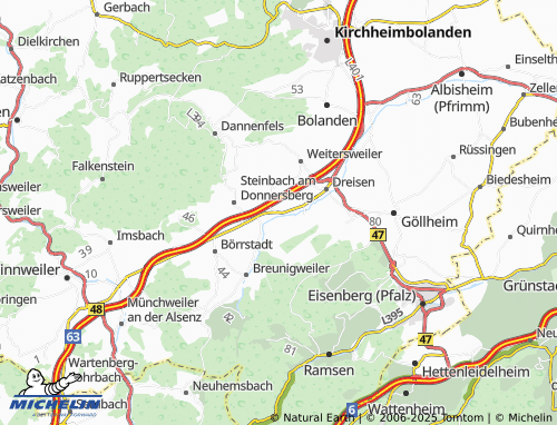 Mapa MICHELIN Standenbühl - ViaMichelin