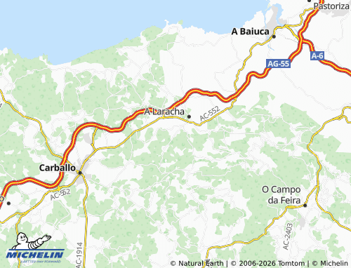 MICHELIN A Areosa map - ViaMichelin