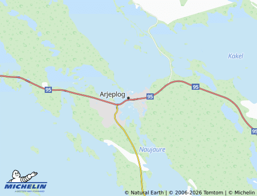 Carte MICHELIN Arjeplog - ViaMichelin