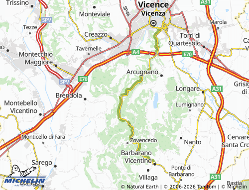MICHELIN Perarolo map - ViaMichelin
