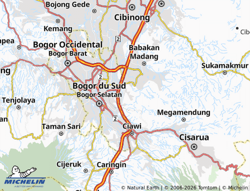 MICHELIN Sukatani map - ViaMichelin
