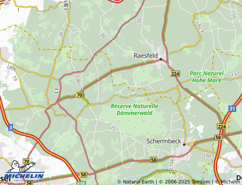 Mapa MICHELIN Dämmerwald - ViaMichelin