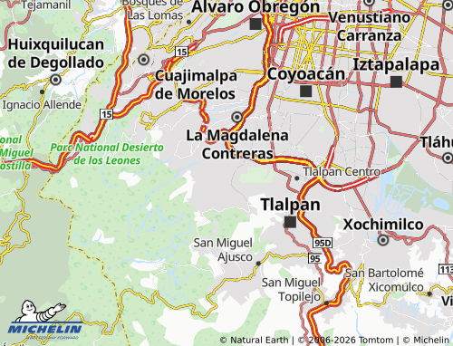 Kaart MICHELIN Lomas de Padierna - ViaMichelin