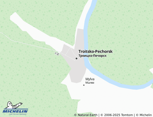 MICHELIN Troitsko-Pechorsk map - ViaMichelin