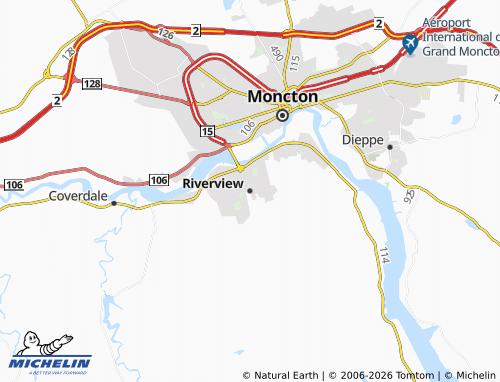 Mapa MICHELIN Riverview - ViaMichelin
