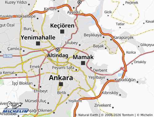 Mapa MICHELIN Bahçelerüstü - ViaMichelin