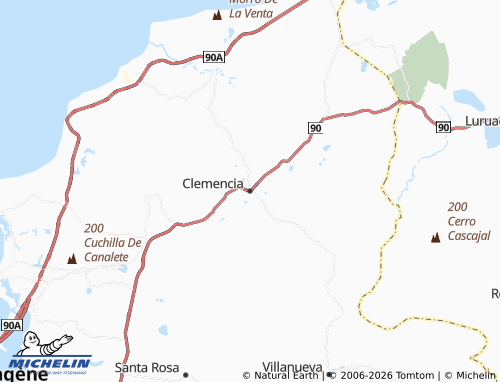 Carte MICHELIN Clemencia - ViaMichelin
