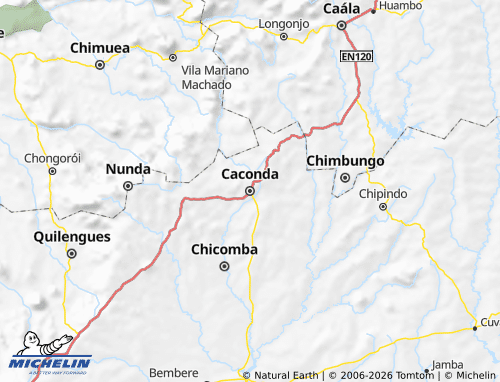 MICHELIN-Landkarte Caconda - ViaMichelin