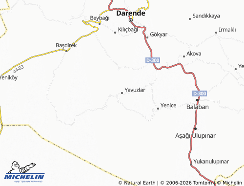 Mapa MICHELIN Yavuzlar - ViaMichelin