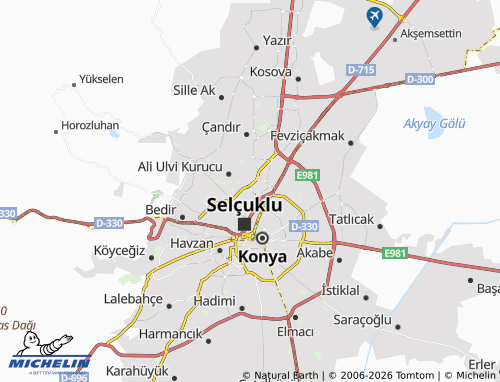 MICHELIN Eğribayat map - ViaMichelin