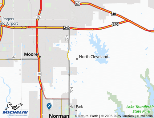 MICHELIN North Cleveland map - ViaMichelin