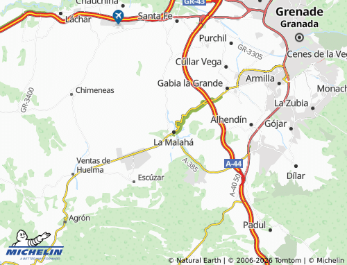 Mappa MICHELIN La Malahá - ViaMichelin