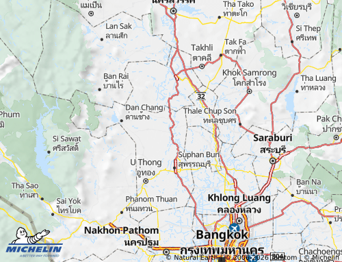 MICHELIN-Landkarte Amphoe Sam Chuk - ViaMichelin