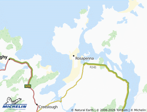 Mappa MICHELIN Rosapenna - ViaMichelin