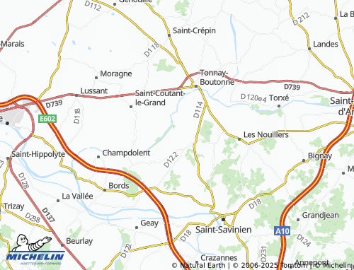 Carte MICHELIN Cheniers - ViaMichelin