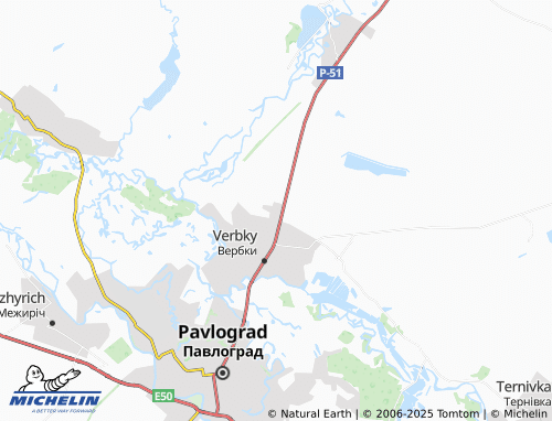 MICHELIN-Landkarte Novi Verbky - ViaMichelin