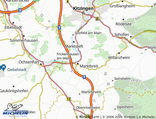 MICHELIN Segnitz map - ViaMichelin