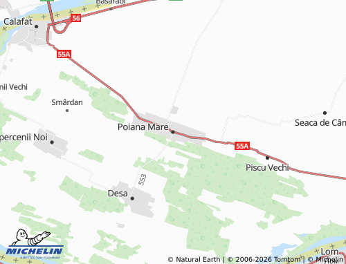 Mappa MICHELIN Poiana Mare - ViaMichelin