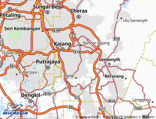 MICHELIN Taman Langat Jaya Seksyen 5 map - ViaMichelin