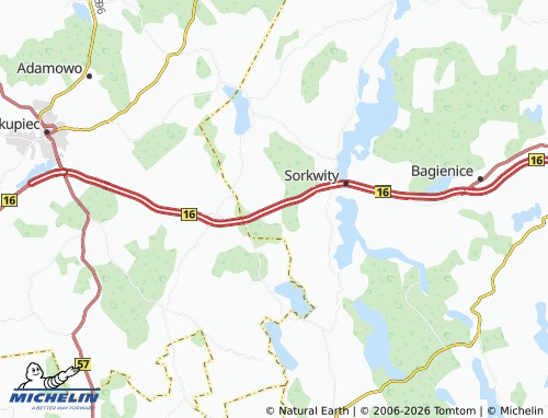 MICHELIN Nibork map - ViaMichelin