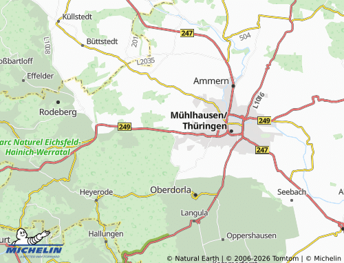 MICHELIN Pfafferode map - ViaMichelin
