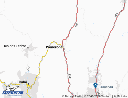 Mapa MICHELIN Pomerode - ViaMichelin