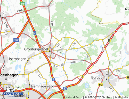 MICHELIN Thönse map - ViaMichelin