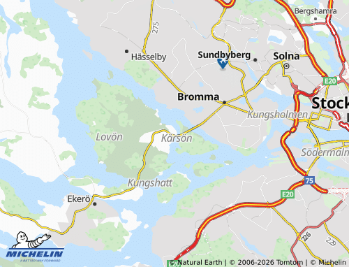Mapa MICHELIN Drottningholm - ViaMichelin