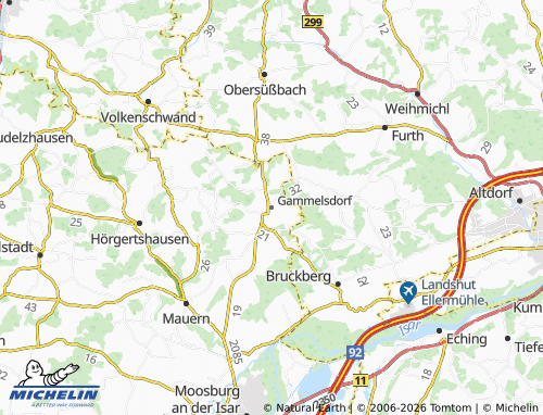 Mappa MICHELIN Gammelsdorf - ViaMichelin