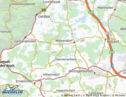 MICHELIN-Landkarte Sintmann - ViaMichelin
