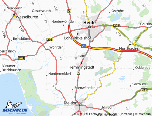 Kaart MICHELIN Lieth - ViaMichelin