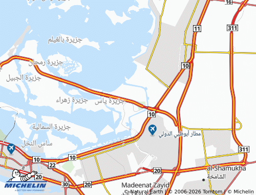 MICHELIN Yas Island map - ViaMichelin