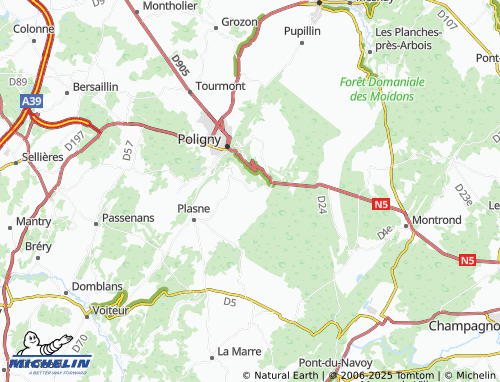 MICHELIN-Landkarte Champvaux - ViaMichelin