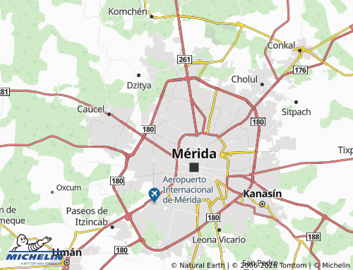 Kaart MICHELIN Mérida ISSSTE - ViaMichelin