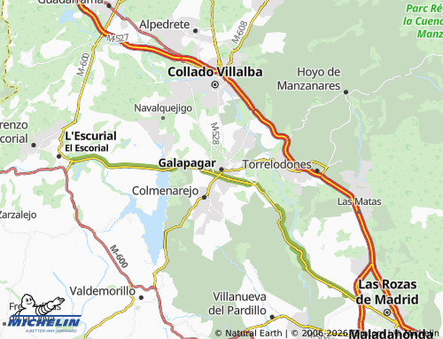 MICHELIN Galapagar map - ViaMichelin