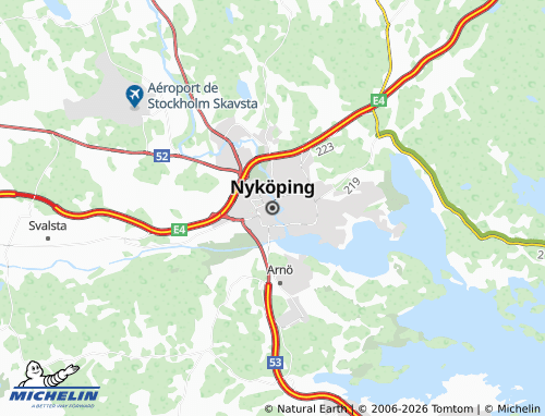 Mapa MICHELIN Nyköping - ViaMichelin