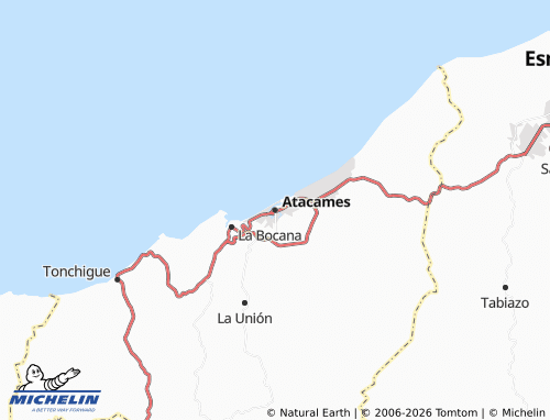 Mapa MICHELIN Atacames - ViaMichelin