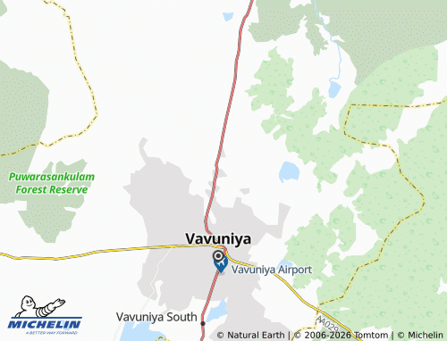 Mapa MICHELIN Nochchimoddai - ViaMichelin