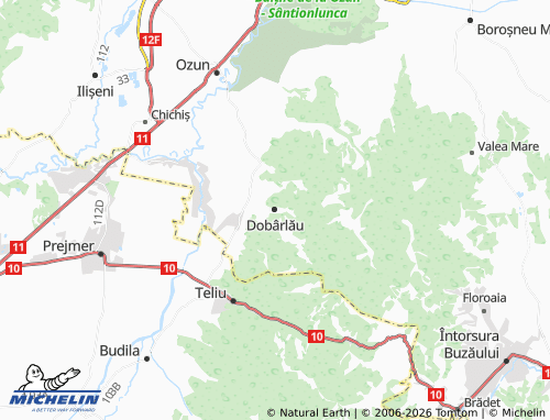 Mappa MICHELIN Dobârlău - ViaMichelin