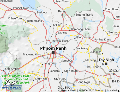 Mapa MICHELIN Khsach Kandal - ViaMichelin