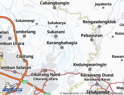 MICHELIN-Landkarte Karangbahagia - ViaMichelin